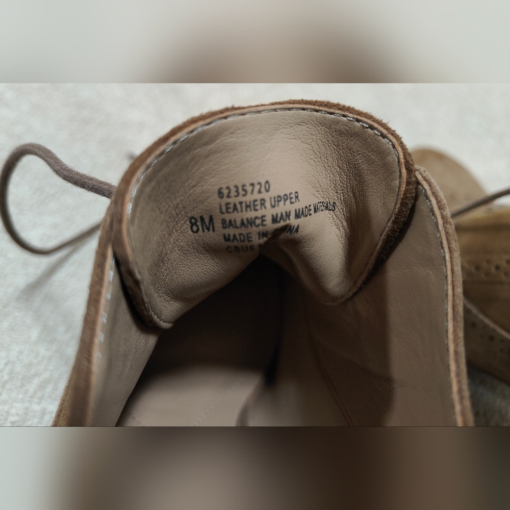 Brown Suede Lace-Up Heeled Oxford Shoes - Picture 8 of 8